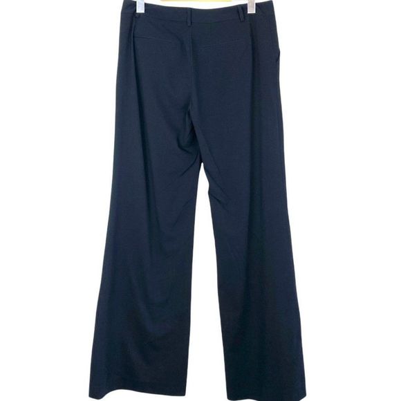 Kensie Pretty Women's Black Mid Rise Wide Leg Trousers Dress Pants US 6 - Picture 2 of 8